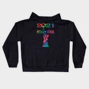 New York 2021. STATUE OF LIBERTY Kids Hoodie